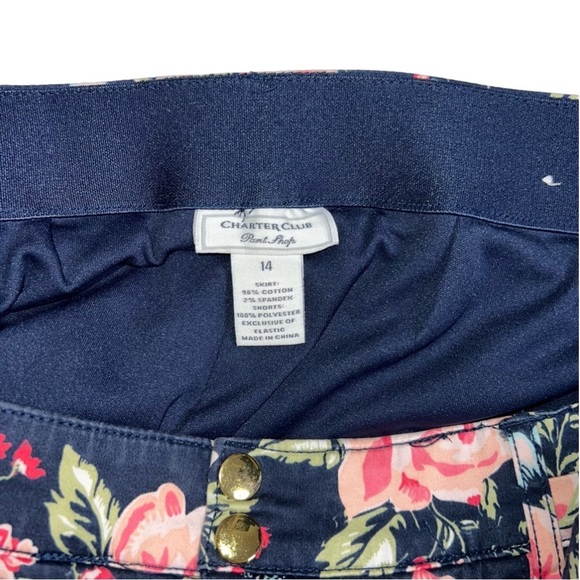 Charter club floral print skort 14 - Picture 4 of 4